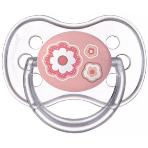 Canpol babies соска-пустышка 6-18мес. силиконовая круглая розовая 1 шт newborn baby