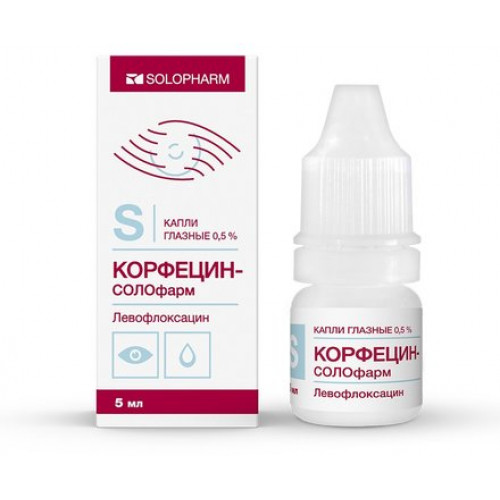 Корфецин-солофарм капли гл. 0.5% 5мл фл 1 шт