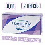 Alcon freshlook colorblends линзы контактные цветные -0.00 2 шт sterling gray