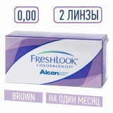 Alcon freshlook colorblends линзы контактные цветные -0.00 2 шт brown