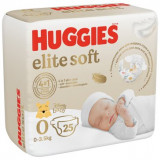 Подгузники HUGGIES Elite Soft для новорожденных 0+ (до 3,5кг), 25 шт