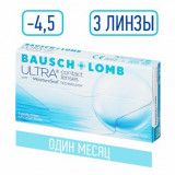 Bausch&lomb ultra контактные линзы плановой замены -4.50 3 шт