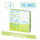 Biotrue oneday линзы контактные однодневные -1.00 90 шт