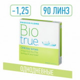 Biotrue oneday линзы контактные однодневные -1.25 90 шт