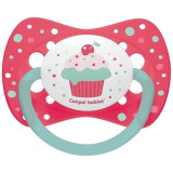 Canpol babies пустышка 0-6мес силиконовая симметричная розовая 23/282 250989379 cupcake