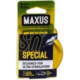 Презервативы точечно-ребристые Maxus special 3 шт