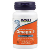NOW Omega-3, Омега-3 180EPA/120DHA 1000 мг капс 30 шт