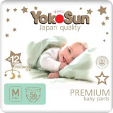 Трусики-подгузники YokoSun Premium, размер M (6-10 кг), 56 шт