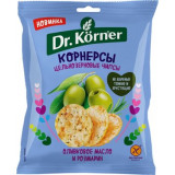 Dr.korner корнерсы-чипсы 50г 1 шт кукурузно-рисовые с оливковым маслом и розмарином