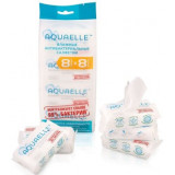 Aquaelle салфетки влажные антибактериальные 8 шт x 8 шт
