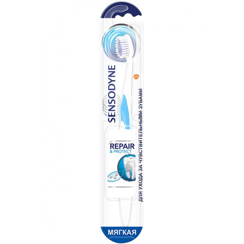 Зубная щетка Sensodyne Восстановление и Защита для чувствительных зубов для деликатной чистки,Мягкая, в ассортименте