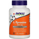 NOW L-Tyrosine, L-Тирозин 500 мг капс 120 шт