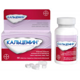 Кальцемин, комплекс кальция, витамина D3 и минералов, таблетки, 60 шт., Байер