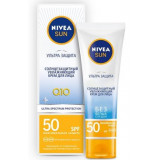 Солнцезащитный увлажняющий крем для лица Nivea Ультра защита SPF 50, для чувствительной кожи, 50 мл.