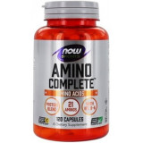 NOW Amino Complete, Аминокомплекс, Полный Спектр Аминокислот капс 120 шт
