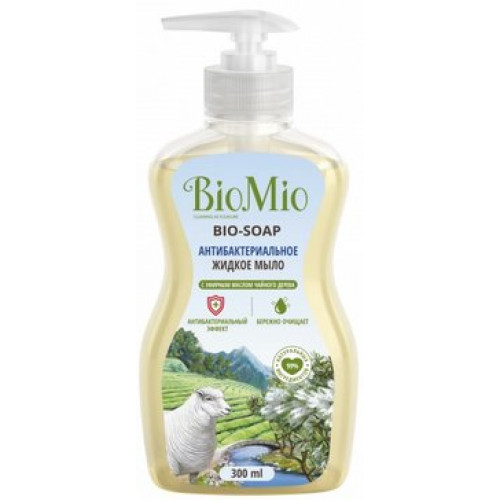 Мыло жидкое антибактериальное 300мл BioMio с эфирным маслом чайного дерева