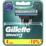 Gillette Mach3 Сменные Кассеты Для Мужской Бритвы, 4 шт