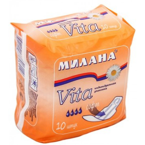 Милана vita прокладки ультратонкие 10 шт софт