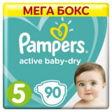 Pampers Active Baby-Dry Подгузники р.5 (11-16 кг) 90 шт