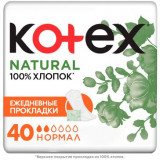 KOTEX Natural Normal Ежедневные прокладки 40 шт