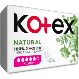 KOTEX Natural Супер прокладки 7 шт