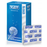 Презервативы VIZIT Hi-tech Sensitive Сверхчувствительные, контурные анатомической формы 12 шт