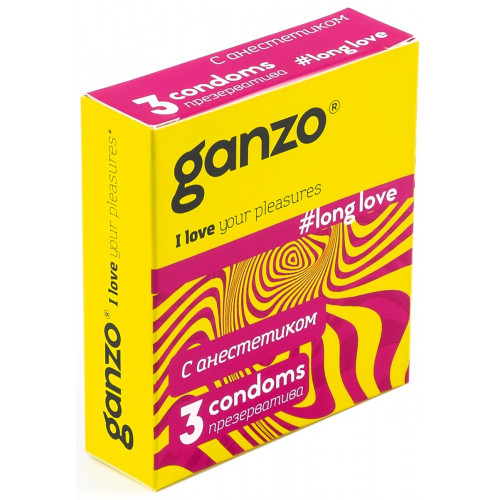 Ganzo презерватив 3 шт long love
