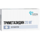 Триметазидин таб п/об пленочной 20мг 30 шт озон