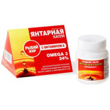 Янтарная Капля рыбий жир омега-3 + витамин А капс 100 шт