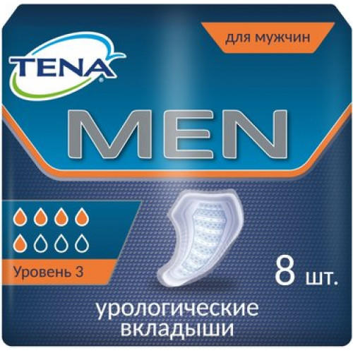 TENA Men уровень 3 урологические вкладыши для мужчин 8 шт