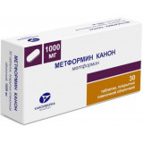 Метформин канон таб п/об пленочной 1000мг 30 шт