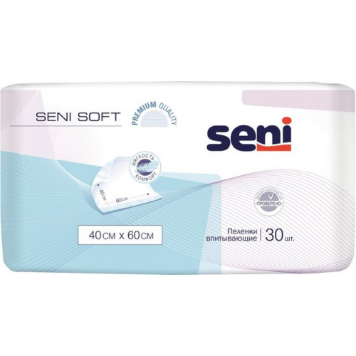 Seni soft пеленка гигиеническая впитывающая 30 шт 40х60см