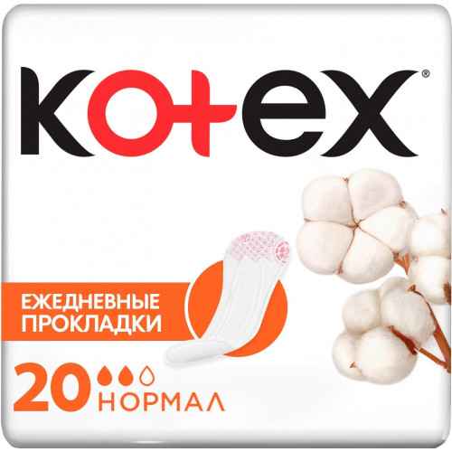 Прокладки ежедневные KOTEX Normal 20 шт