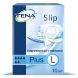 Tena Slip Plus Подгузники для взрослых р.L 10 шт