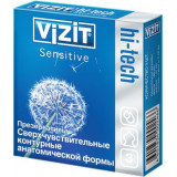 Презервативы VIZIT Hi-tech Sensitive Сверхчувствительные, контурные анатомической формы 3 шт