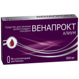 Венапрокт Алиум суппозитории ректальные 250 мг 10 шт при геморрое 3 в 1: кровоостанавливающее, противовоспалительное, заживляющее действие