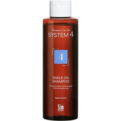 System 4 Shale Oil Терапевтический шампунь №4 для очень жирной и чувствительной кожи головы 250 мл