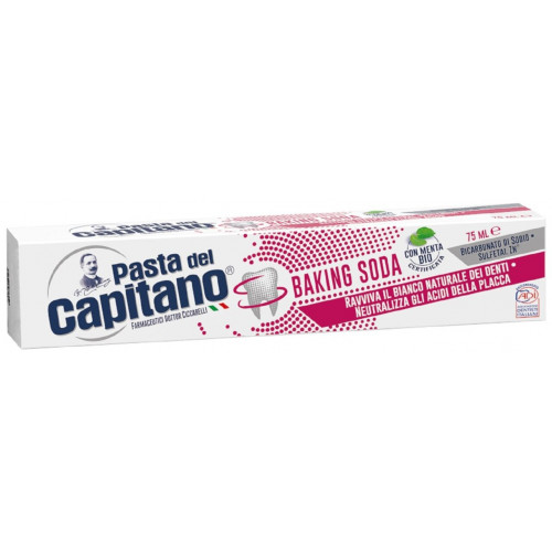 Pasta del Capitano Зубная паста Для деликатного отбеливания с содой 75 мл