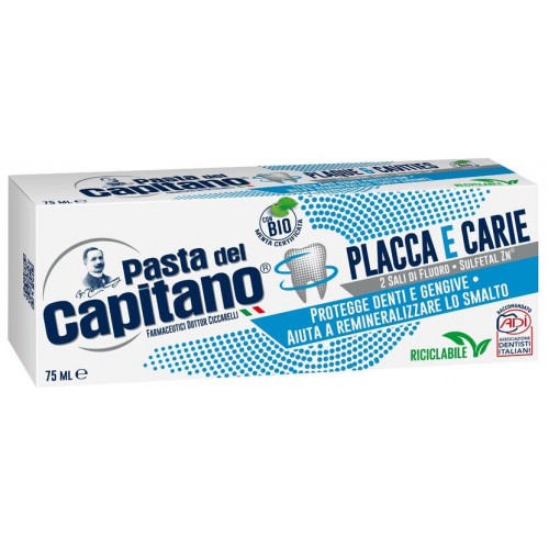Pasta del Capitano Зубная паста Против налета и кариеса 75 мл Plaques & Cavities