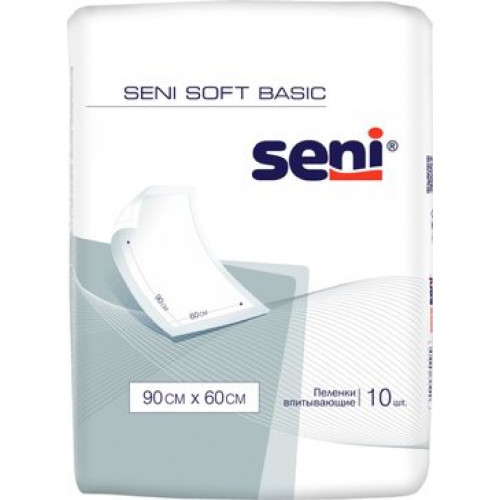 Seni soft пеленка гигиеническая впитывающая 60х90см 10 шт basic