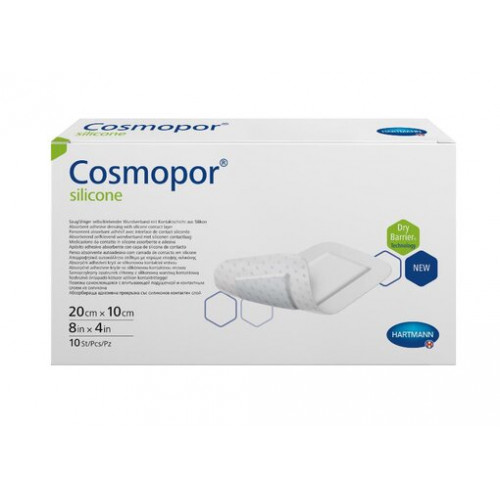 Cosmopor silicone Повязка-пластырь на рану 20 см х 10 см 10 шт