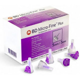 Иглы для шприц-ручки BD Micro-Fine Plus 0,25 мм (31G) x 5 мм одноразового использования 100 шт