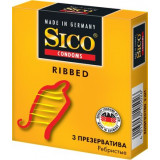 Презервативы Sico Ribbed Ребристые 3 шт