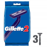 Одноразовые мужские бритвы Gillette2 3 шт