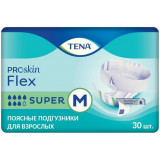 Tena flex super подгузники для взрослых р.m 71-102см 30 шт