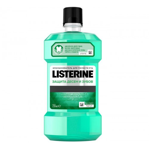 Listerine Защита зубов и десен ополаскиватель для полости рта 250 мл