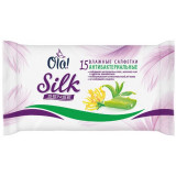 Ola! silk sense салфетки влажные очищающие антибактериальные 15 шт