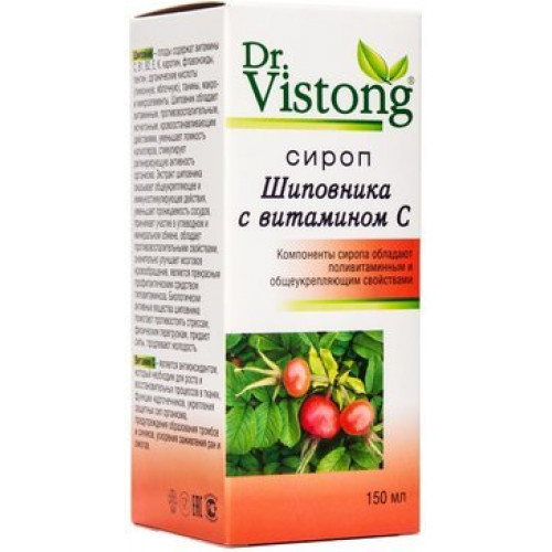 Dr.vistong сироп 150 мл фл шиповник/витамин с