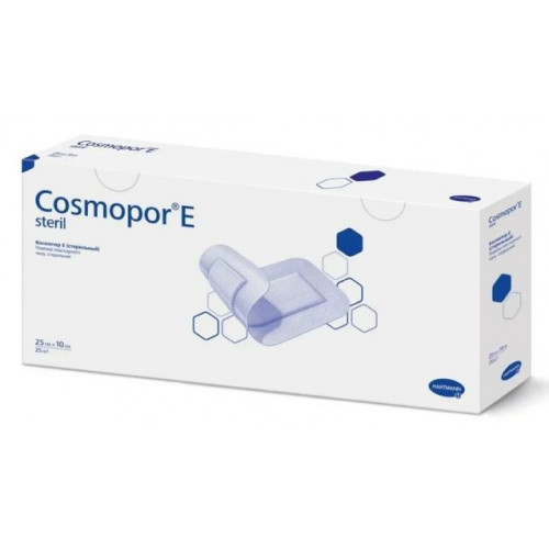 Cosmopor E Повязка-пластырь на рану 25 см х 10 см 25 шт стерильная, самоклеящаяся
