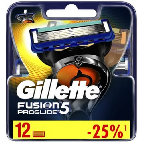 Gillette fusion proglide кассеты 12 шт